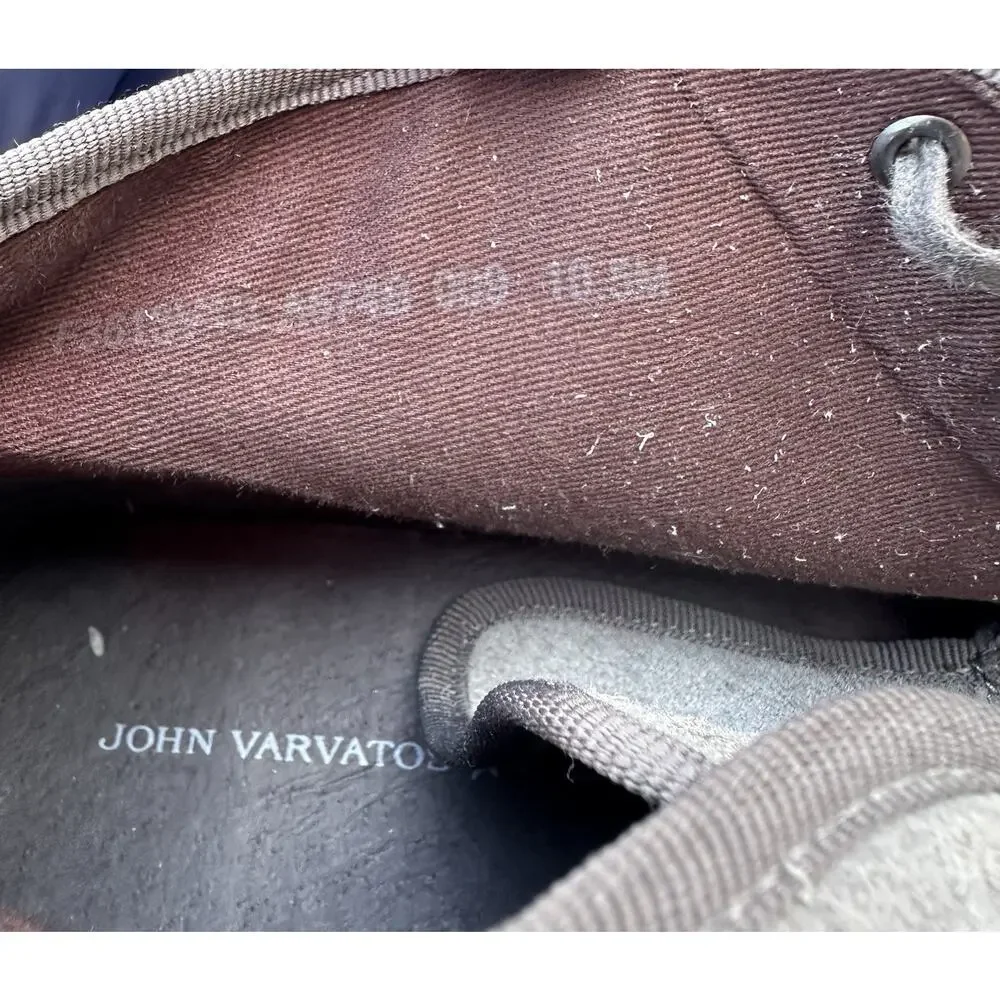 John Varvatos Star USA Men's Suede Chukka Boots Lace Up Ankle Shoes 10.5
